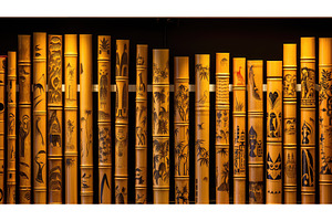designs bamboo flute ai generated, a Background Photo by pikepicture