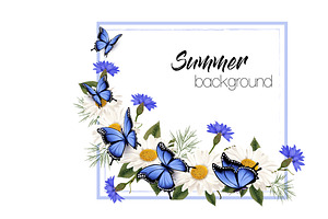 Summer Flower Nature Background