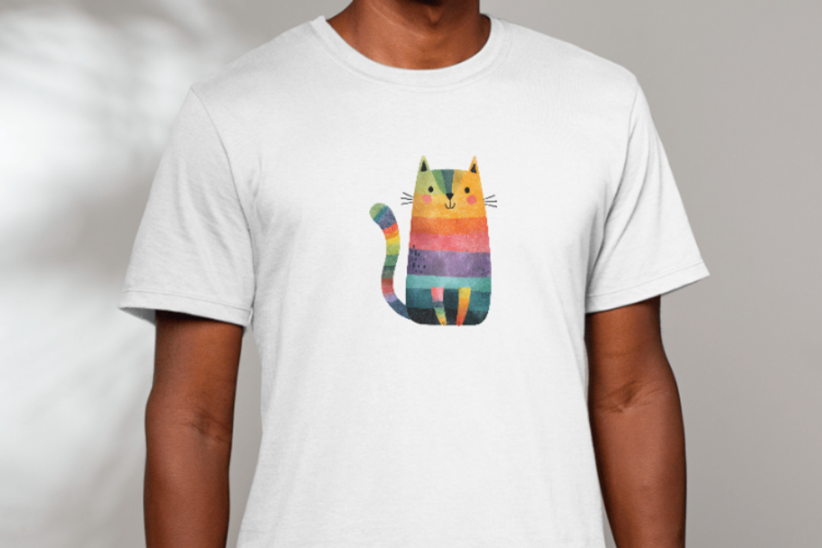 Rainbow Christmas Cat Clipart, an Illustration by Markicha Art (Photo 4 of 6)