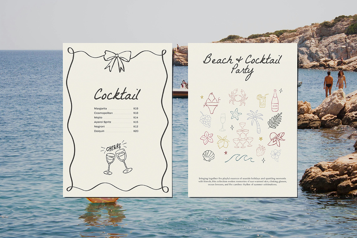 Beach & Cocktail Party, an Object Graphic by The Art Lab by Anka F. (Photo 5 of 6)
