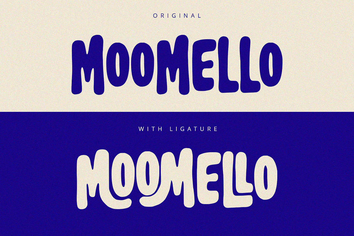 Moomello - Display Font, a Script Font by Alpaprana (Photo 2 of 10)
