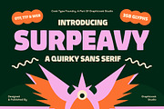 Surpeavy, a Font by graphicook (Thumbnail 1 of 10)