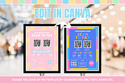 Pastel Scan to Pay Sign, a Stationery Template by SunshineStudioBoutique (Thumbnail 8 of 11)