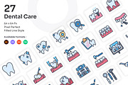 Dental Care Icons Set - Filled Line, an Icon by Kmg Design (Thumbnail 1 of 2)