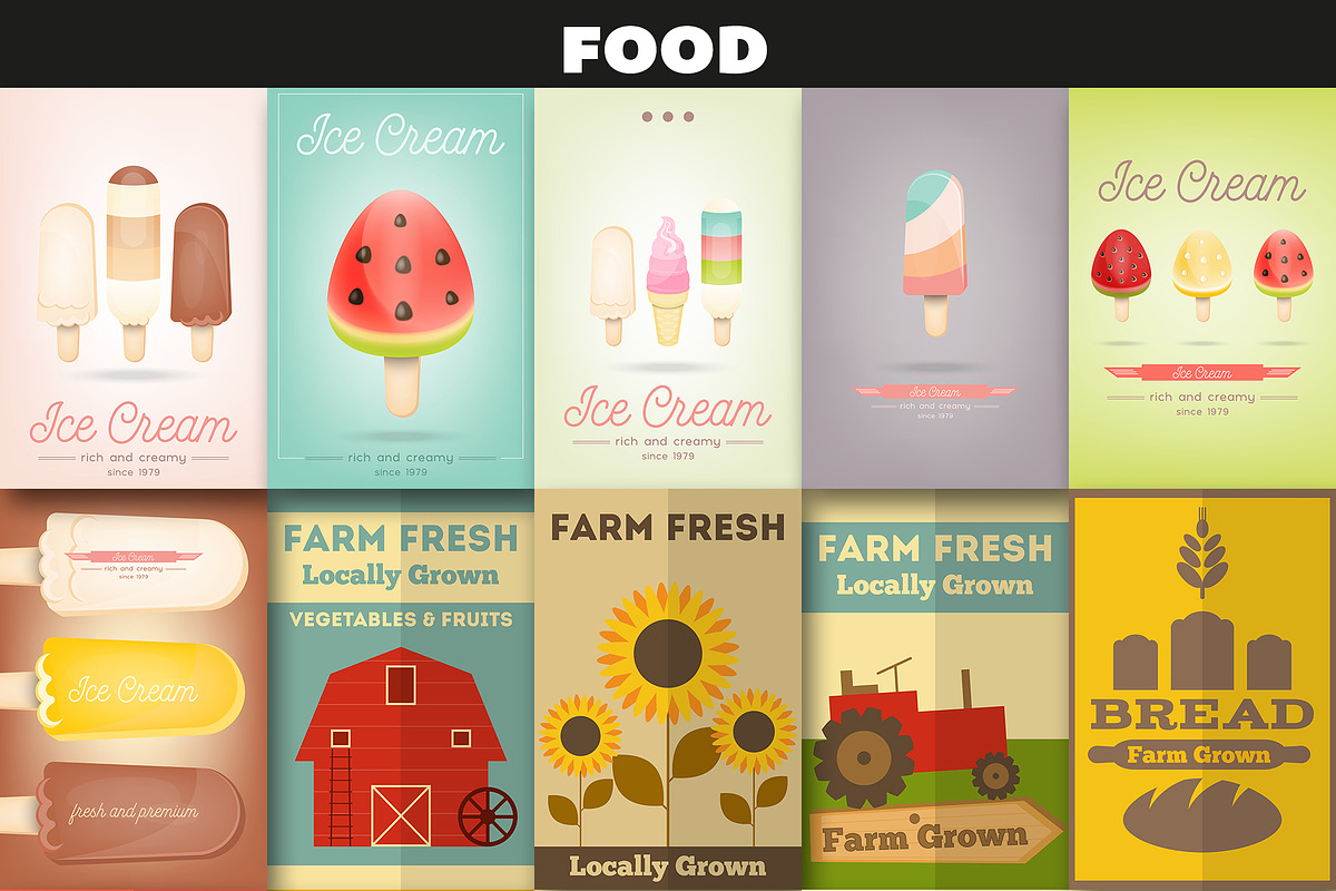 Big flyer poster bundle, a Food Illustration by ELFIVETROV DESIGN (Photo 6 of 16)