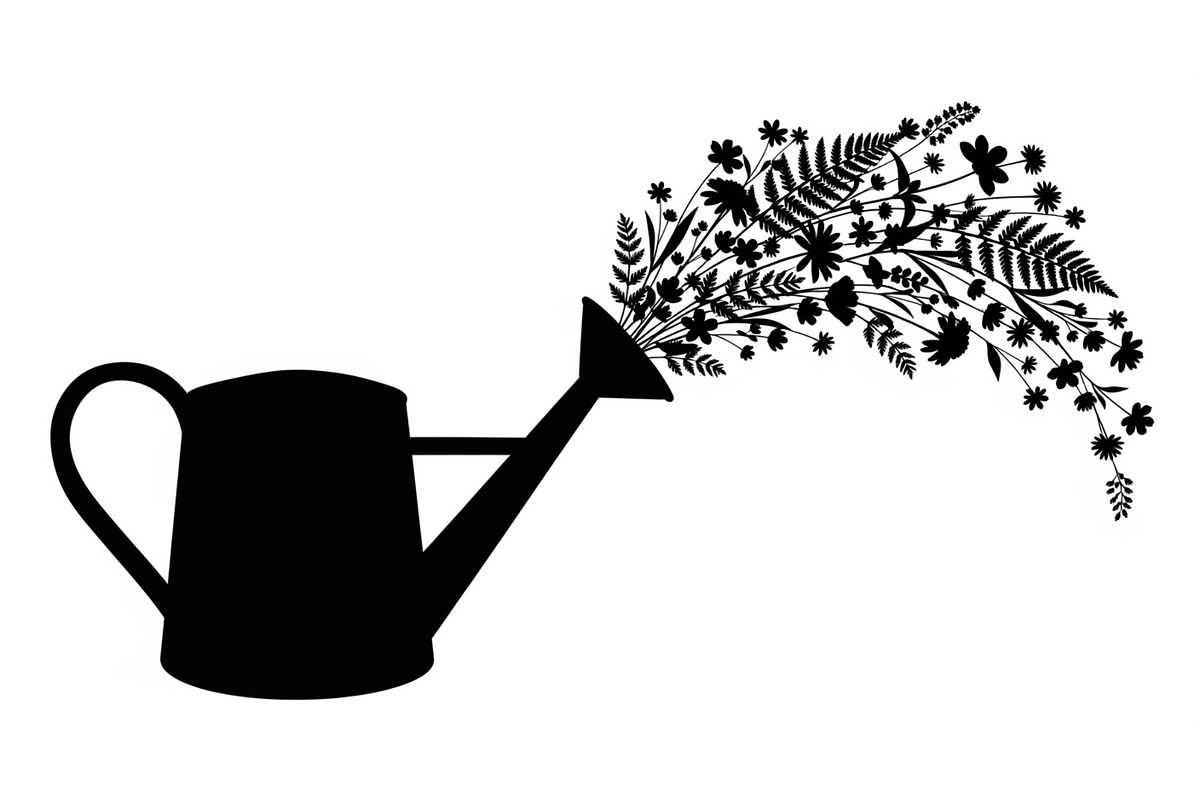 Floral Watering Can Design Bundle, an Illustration by Gaye Art (Photo 31 of 31)