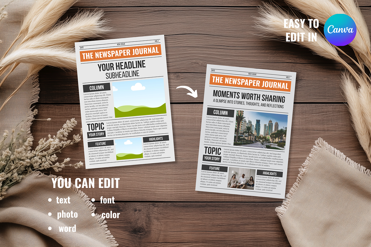 Front Page Newspaper Template, a Magazine Template by ZoloDesignHub (Photo 3 of 7)