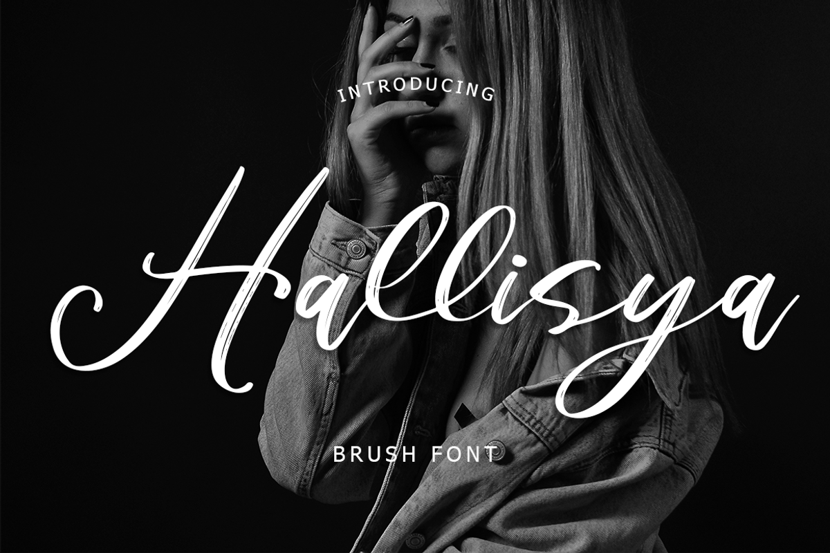 Hallisya Brush Font, a Script Font by Lythcreative (Photo 1 of 7)