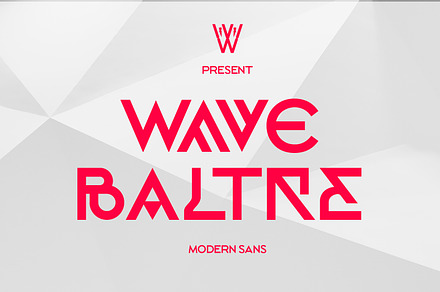 Wave Baltre Font | Modern Futuristic, a Sans Serif Font by WhymoreArt