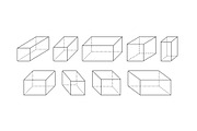 Rectangular prism outline., a Background Graphic by kaisorn (Thumbnail 2 of 3)