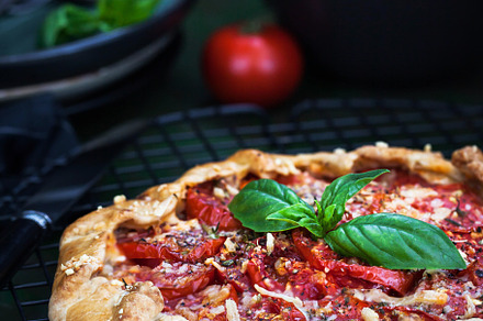 Tomato and cheese galette, a Food & Drink Photo by Kate S