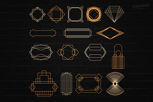 Deco Gatsby Style Badges Logos