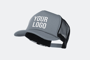 Sports cap logo branding mockup