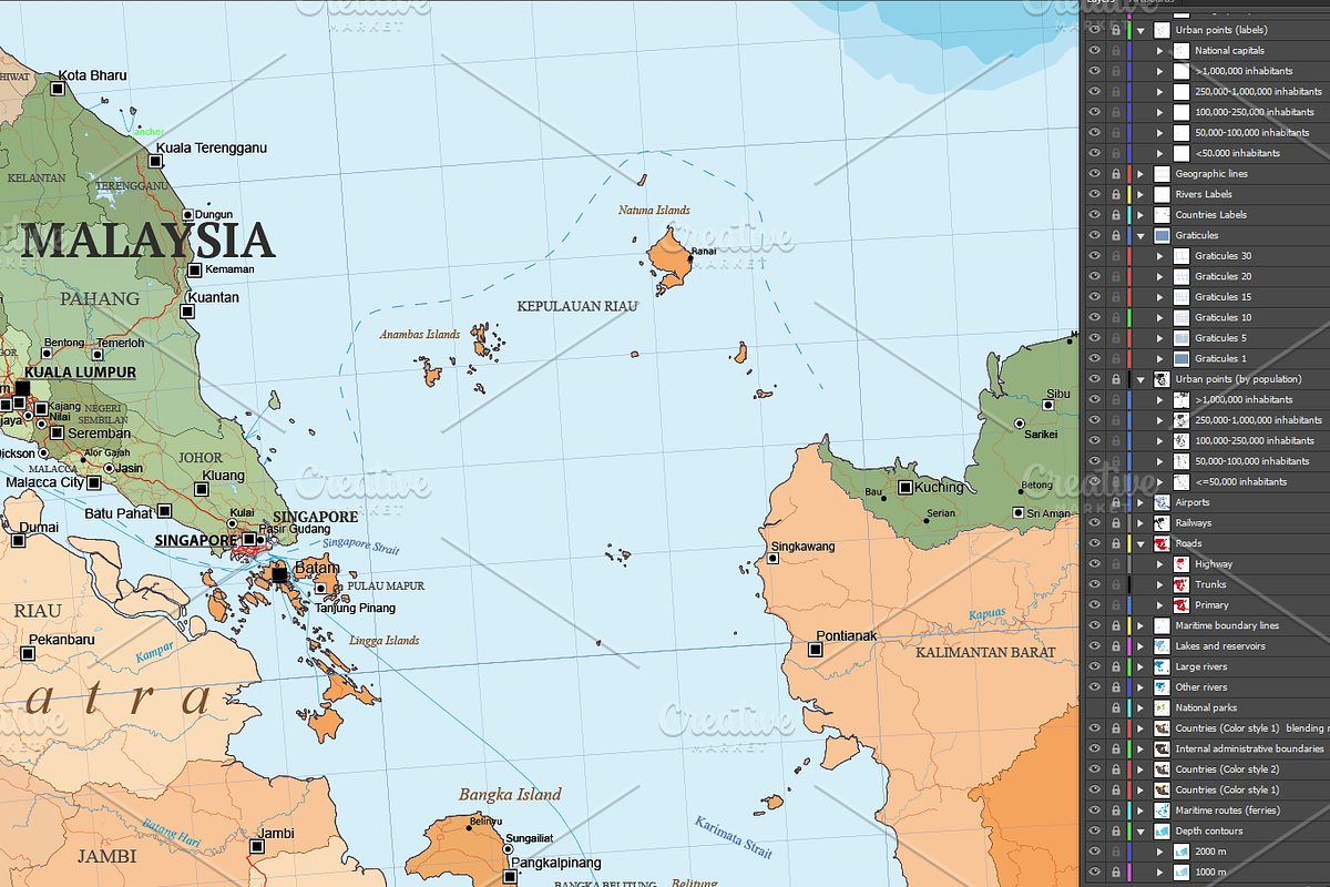 Political Map of South East Asia, an Education Illustration by Cartorical (Photo 6 of 10)