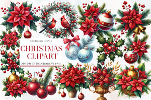 Cute Christmas Clipart, an Illustration by Designworld