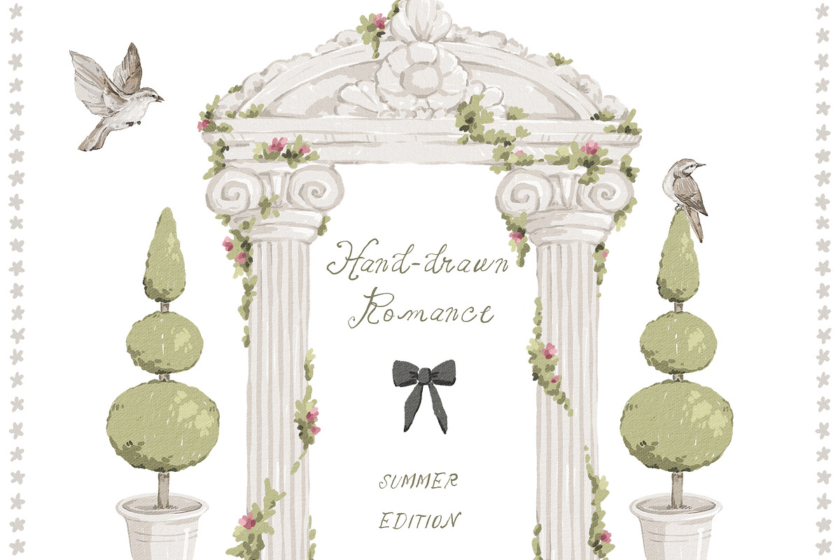 Hand-drawn Romance Whimsy Summer, a Decorative Illustration by Kreker Kate (Photo 2 of 13)