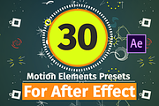 +30 MO Graphic Elements-After Effect, a Templates & Theme by Polygon Motions (Thumbnail 1 of 2)