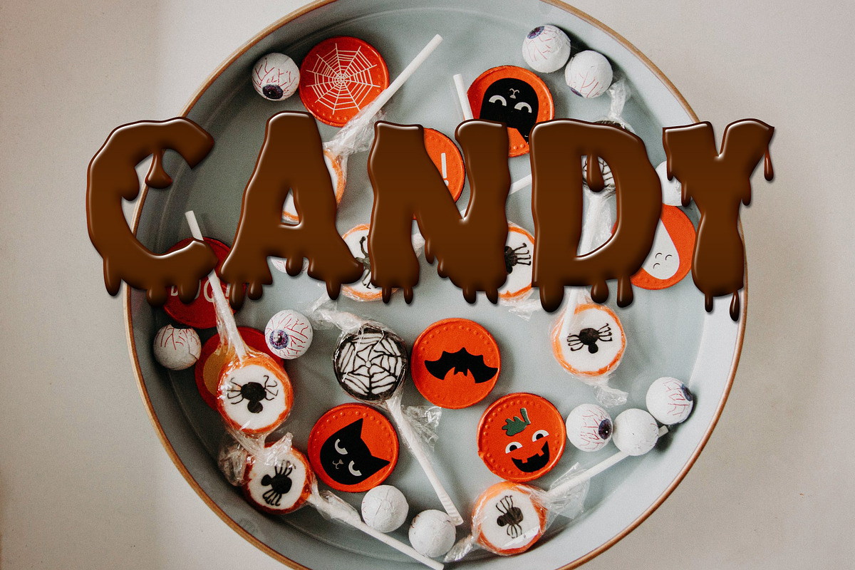 Dripping Zombie Halloween Font, a Font by vladocar (Photo 6 of 8)