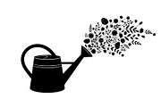 Floral Watering Can Design Bundle, an Illustration by Gaye Art (Thumbnail 3 of 31)
