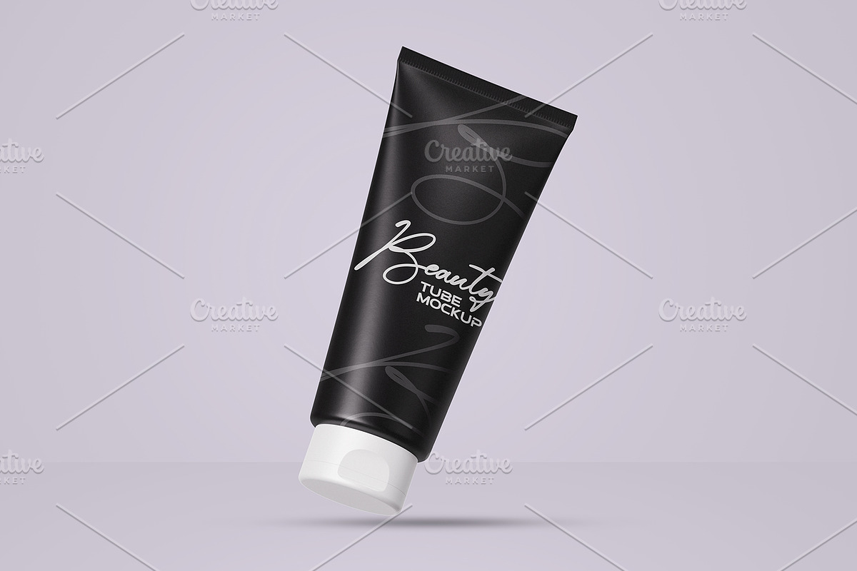 Minimal Cosmetic Tube PSD Mockup, a Packaging Mockup by AKASH-DESIGNS (Photo 3 of 5)