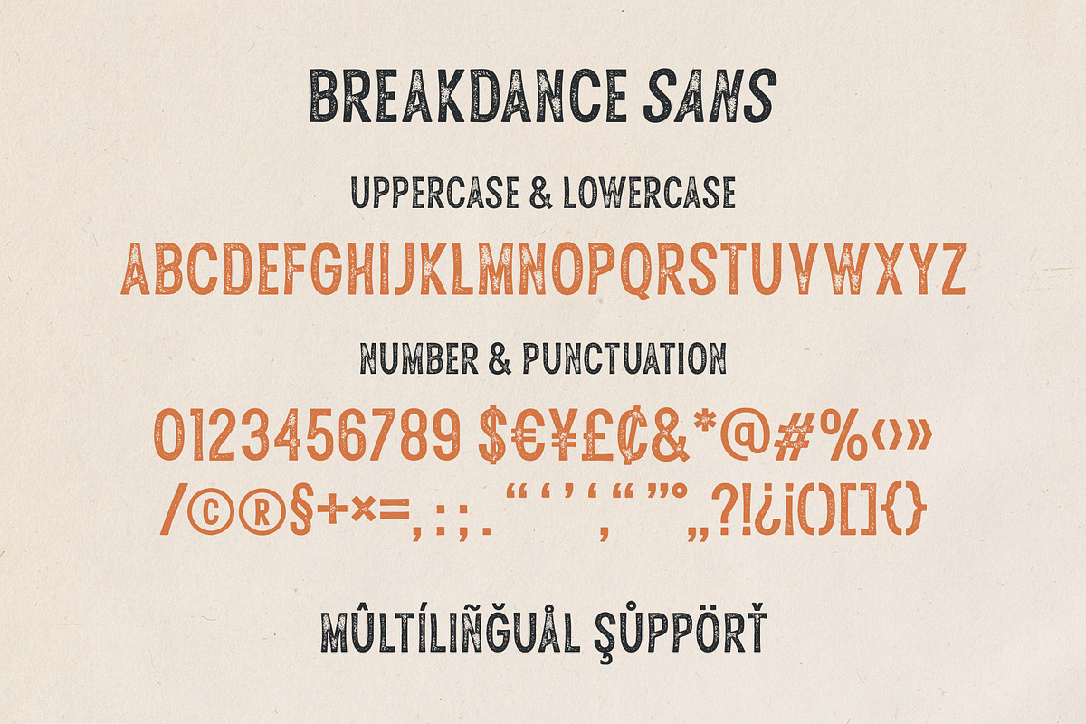 Breakdance Vintage Font preview 7