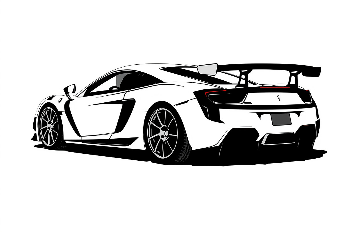 Fast Car Silhouette bundle, an Illustration by Designer_Momina (Photo 8 of 9)