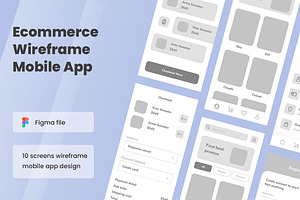 Ecommerce Wireframe Apps