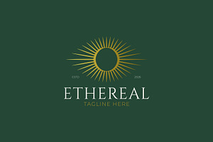 Ethereal Eye Sunburst Celestial Logo, a Branding & Logo Template by Signatoro