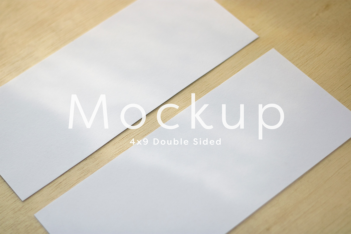 Moody 4x9 Program/Menu Card Mockup, a Print Template by ILLONA GRAPHICS (Photo 1 of 5)