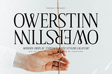Owerstinn Modern Display Typeface