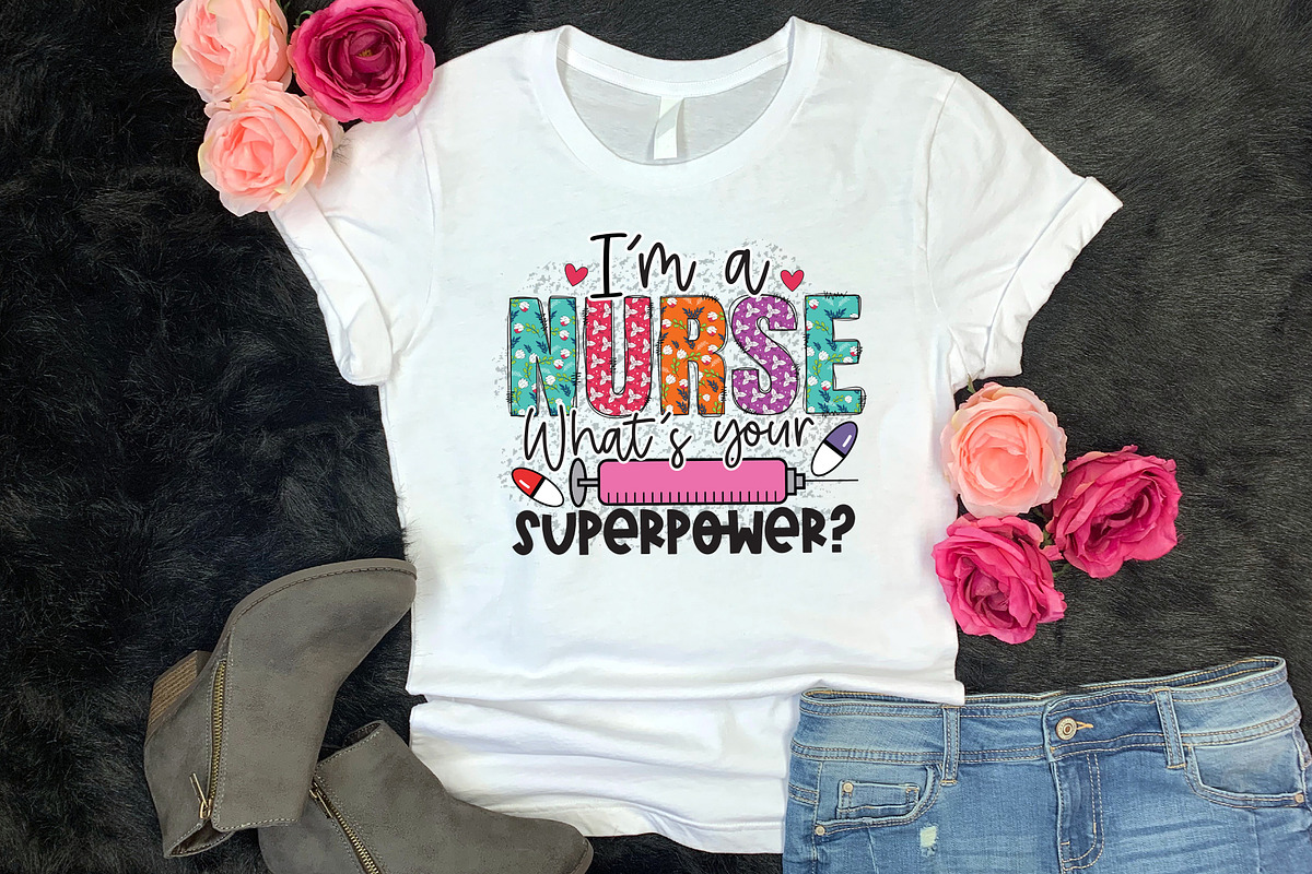 Nurse Sublimation Design Bundle, a Graphic by CraftlabSVG (Photo 9 of 17)