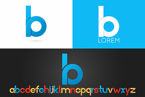 Letter B logo vector icon