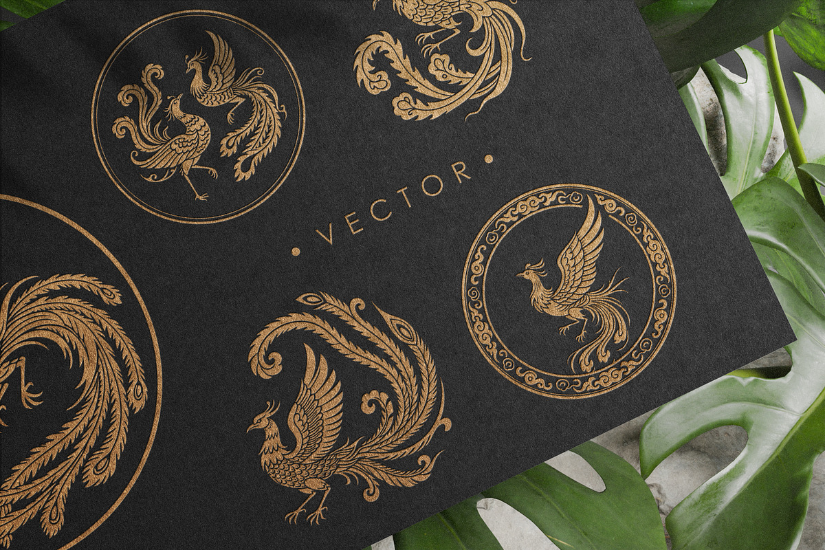 Chinese Phoenix decorative pattern, a Decorative Illustration by DesignFolioHub (Photo 1 of 6)