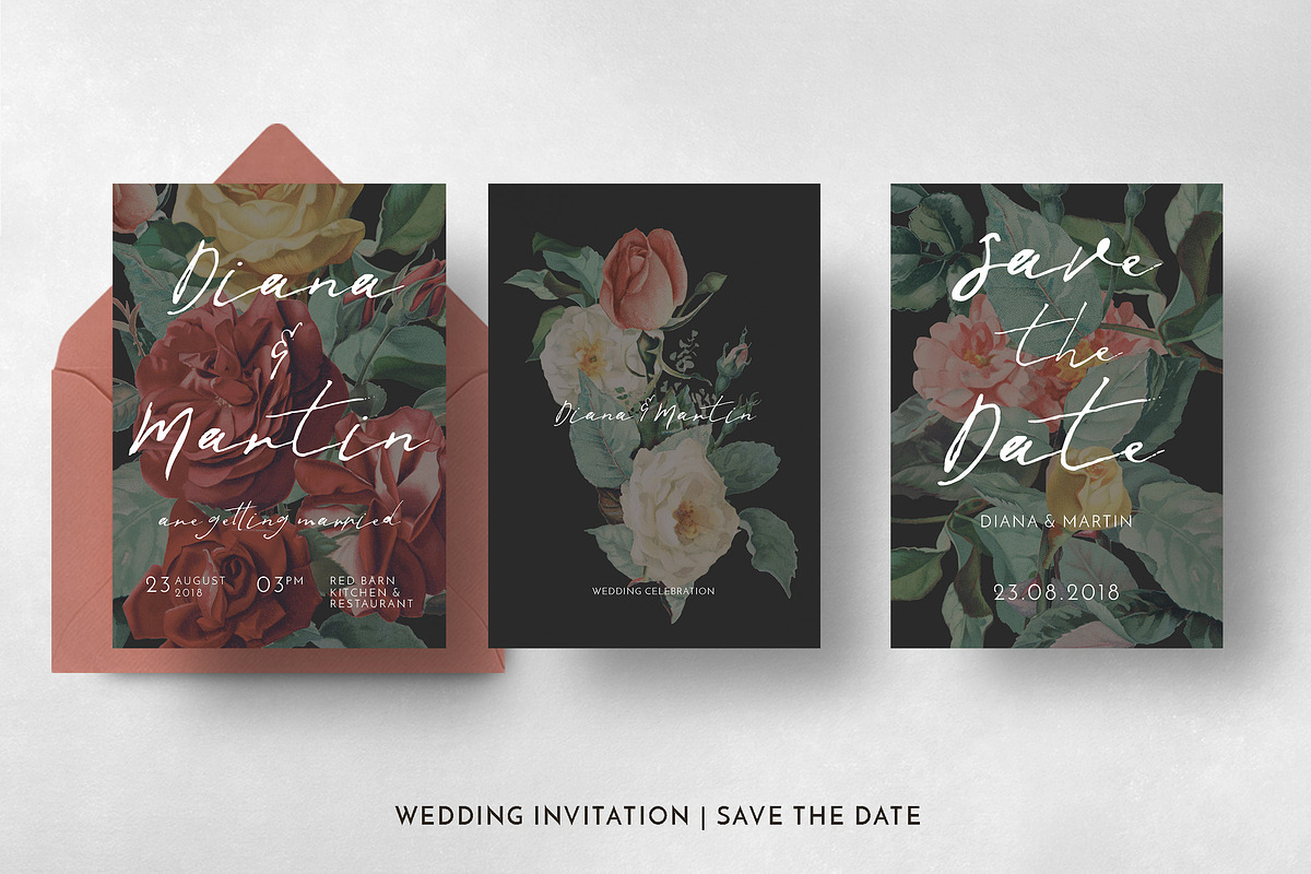 Modern English Garden Wedding Suite, an Invitation Template by BlueRobinDesignShop (Photo 5 of 7)