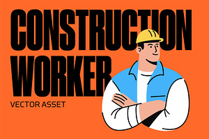 Construction Worker 01 – Vector, a Work Illustration by Studio22