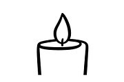 Candle Silhouette Vector Bundle, an Illustration by jahid234 (Thumbnail 7 of 51)