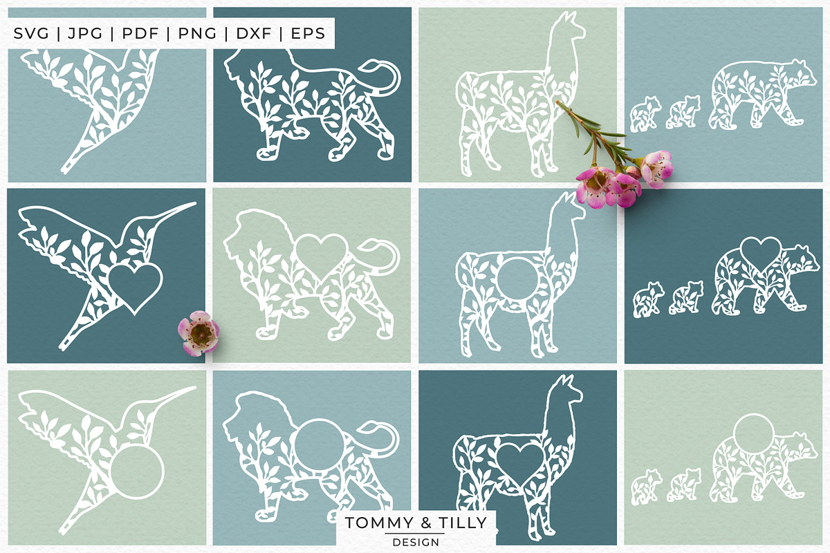 Foliage Animals Bundle - Overlay SVG, an Object Graphic by Tommy & Tilly Design (Photo 6 of 12)