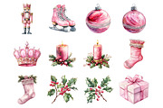 Vintage Pink Christmas, an Illustration by Design Market (Thumbnail 4 of 4)