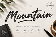Mountain, a Handwritten Font by Raffa Creative (Thumbnail 1 of 5)