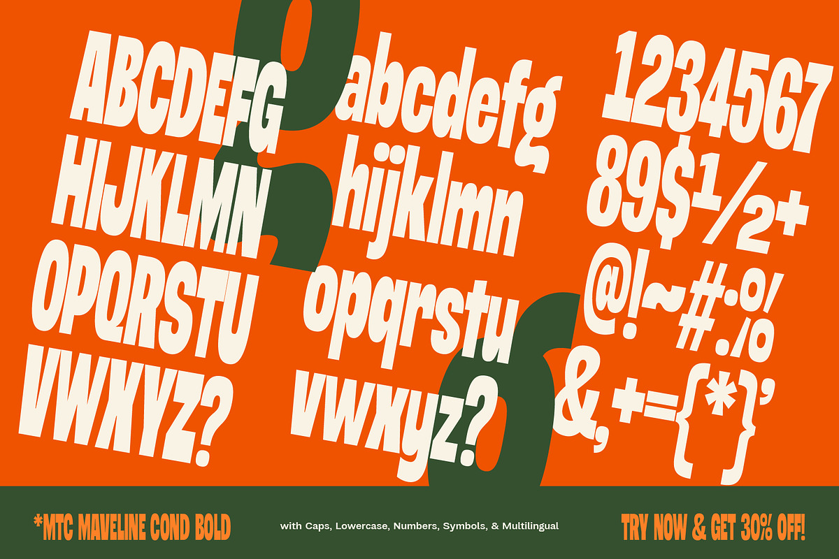 MTC Kraveline - Condensed Bold Font, a Sans Serif Font by Martype (Photo 8 of 9)