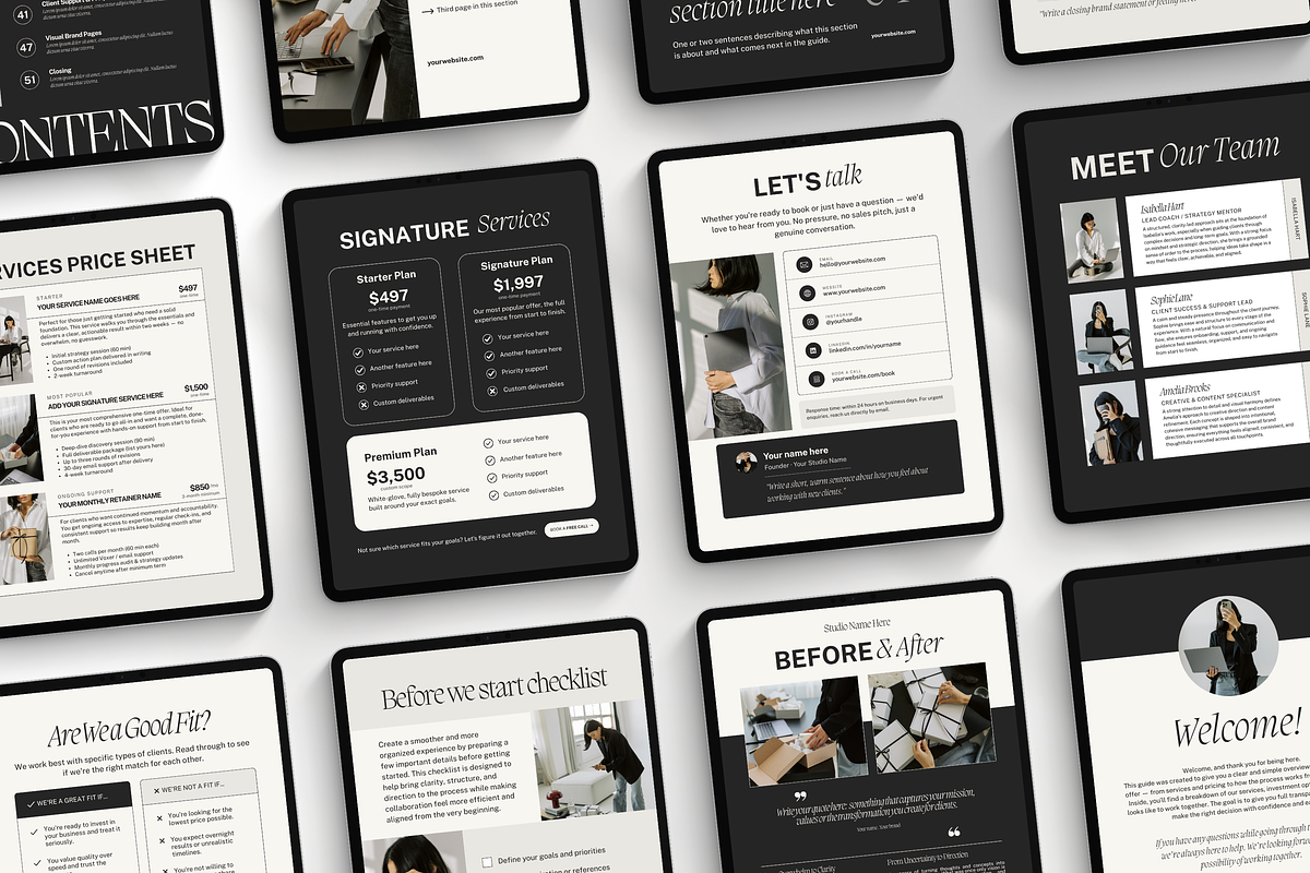 Services and Pricing Guide Template, a Brochure Template by DigiPax (Photo 5 of 11)