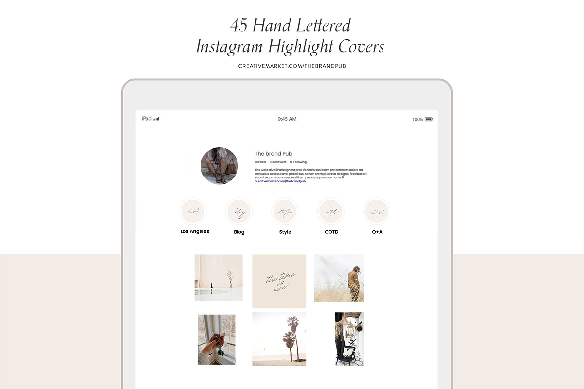 45 Hand Lettered IG Highlight Covers, a Social Media Template by The Brand Pub (Photo 2 of 3)