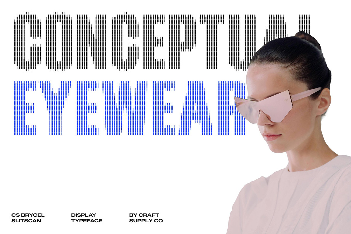 CS Brycel Slitscan, a Sans Serif Font by Craft Supply Co. (Photo 3 of 8)