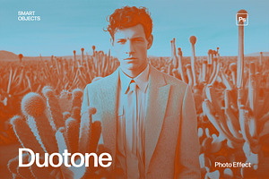 Duotone Photo Effect Template, a Layer Style Add-On by DesignerCandies