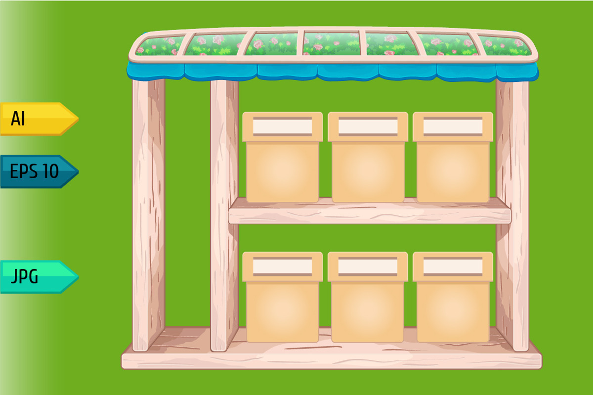 Game wooden store windows set, a Templates & Theme by julia_musdotter (Photo 17 of 21)