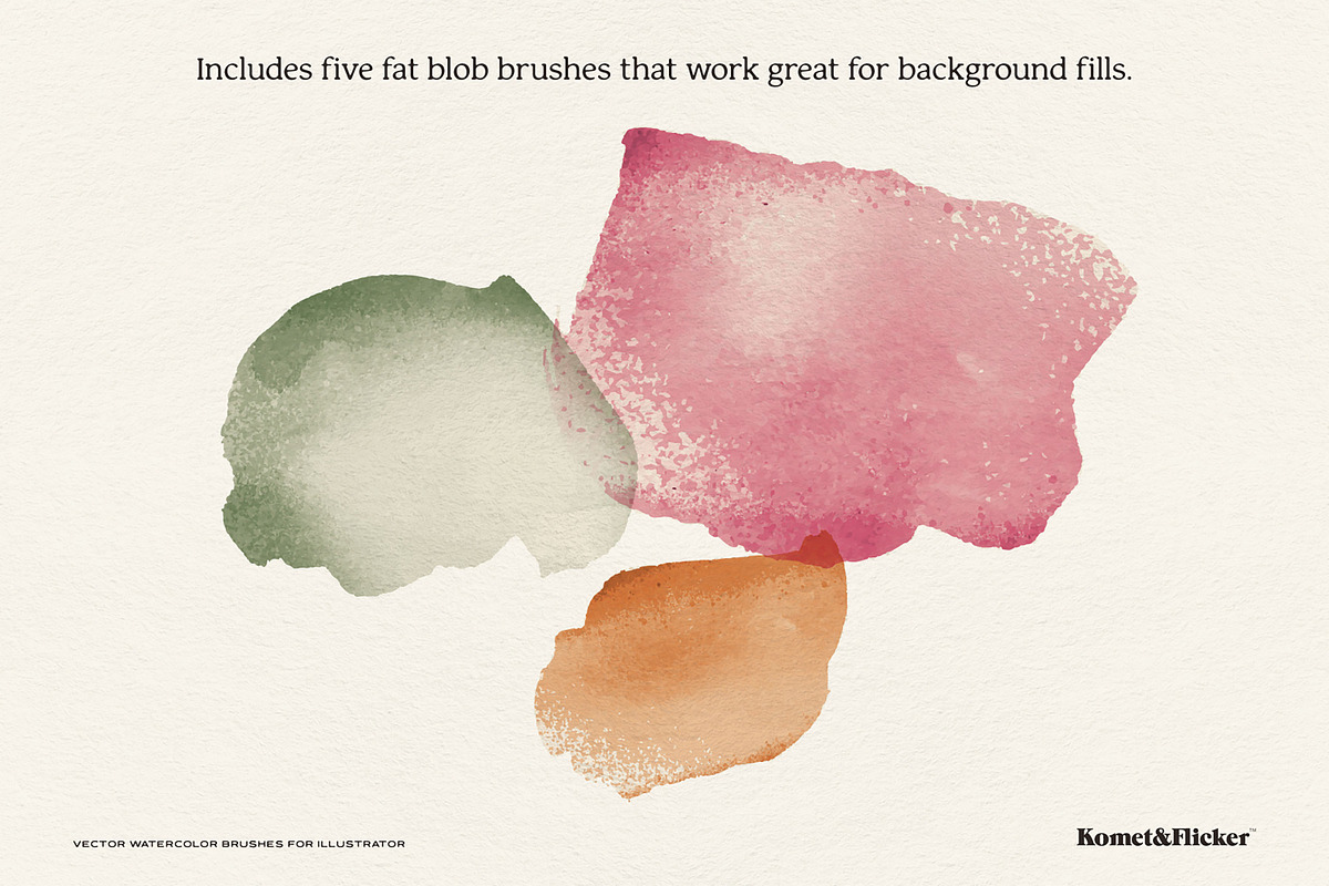 Vector Watercolor Brushes, a Brush Add-On by Komet & Flicker (Photo 13 of 13)