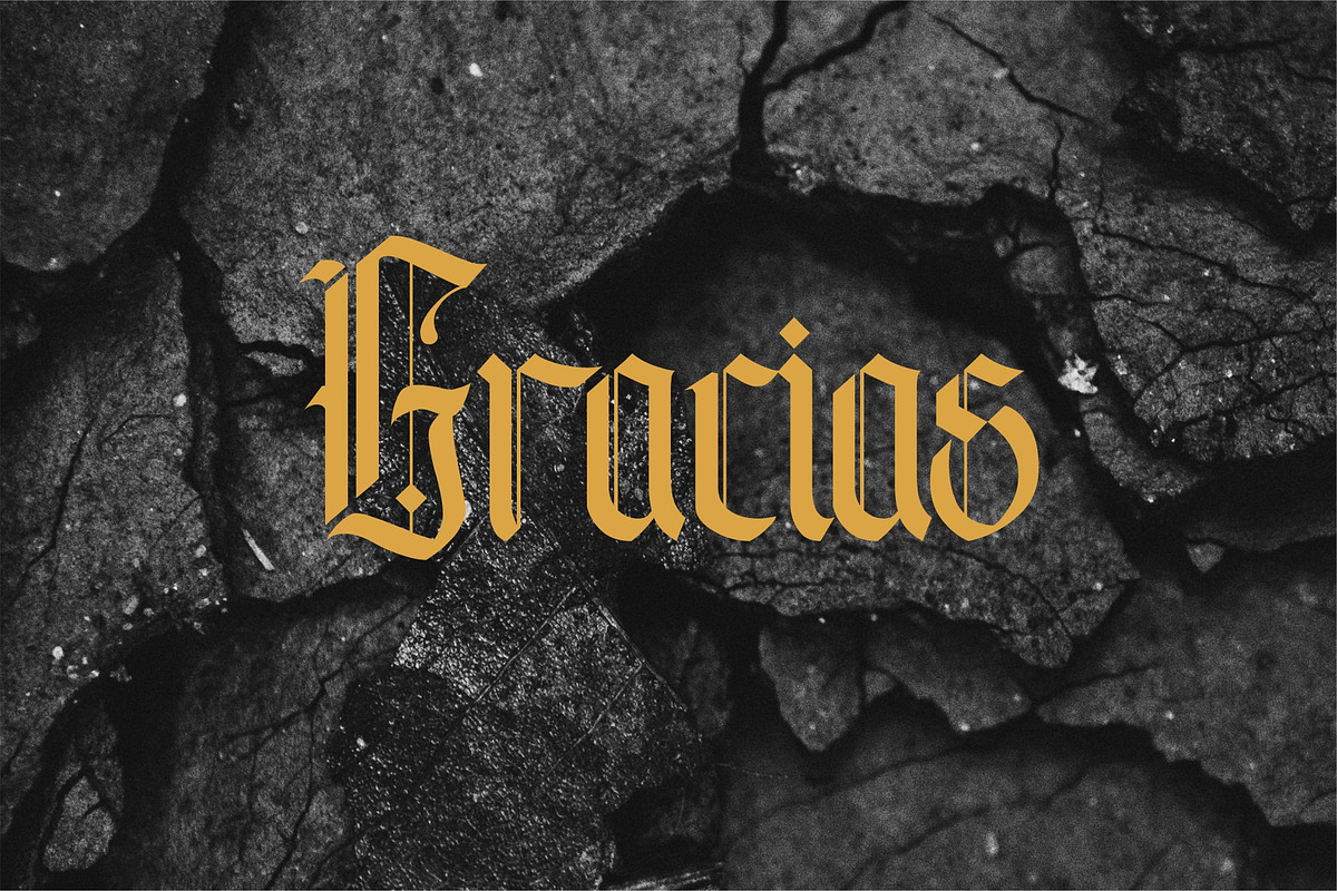 Andalusia - The Blackletter Typeface preview 8