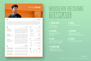 Modern Resume / CV Template, a Resume Template by The Path (Thumbnail 1 of 5)