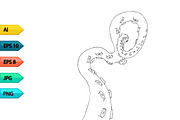 Vector sketch octopus tentacles, a Pattern Graphic by julia_musdotter (Thumbnail 10 of 10)