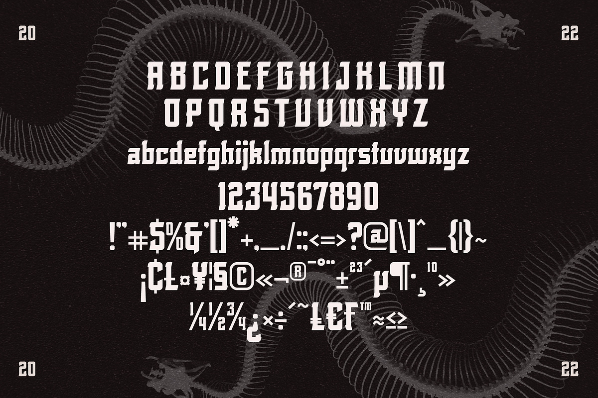Rolling Bones Display Typeface Font, a Sans Serif Font by Storytype Studio (Photo 13 of 15)